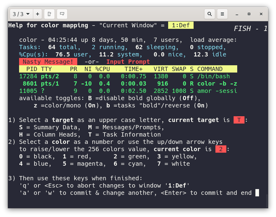 Analysis with top in Linux